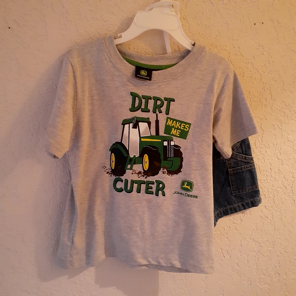 Boys John Deere shirt/short set